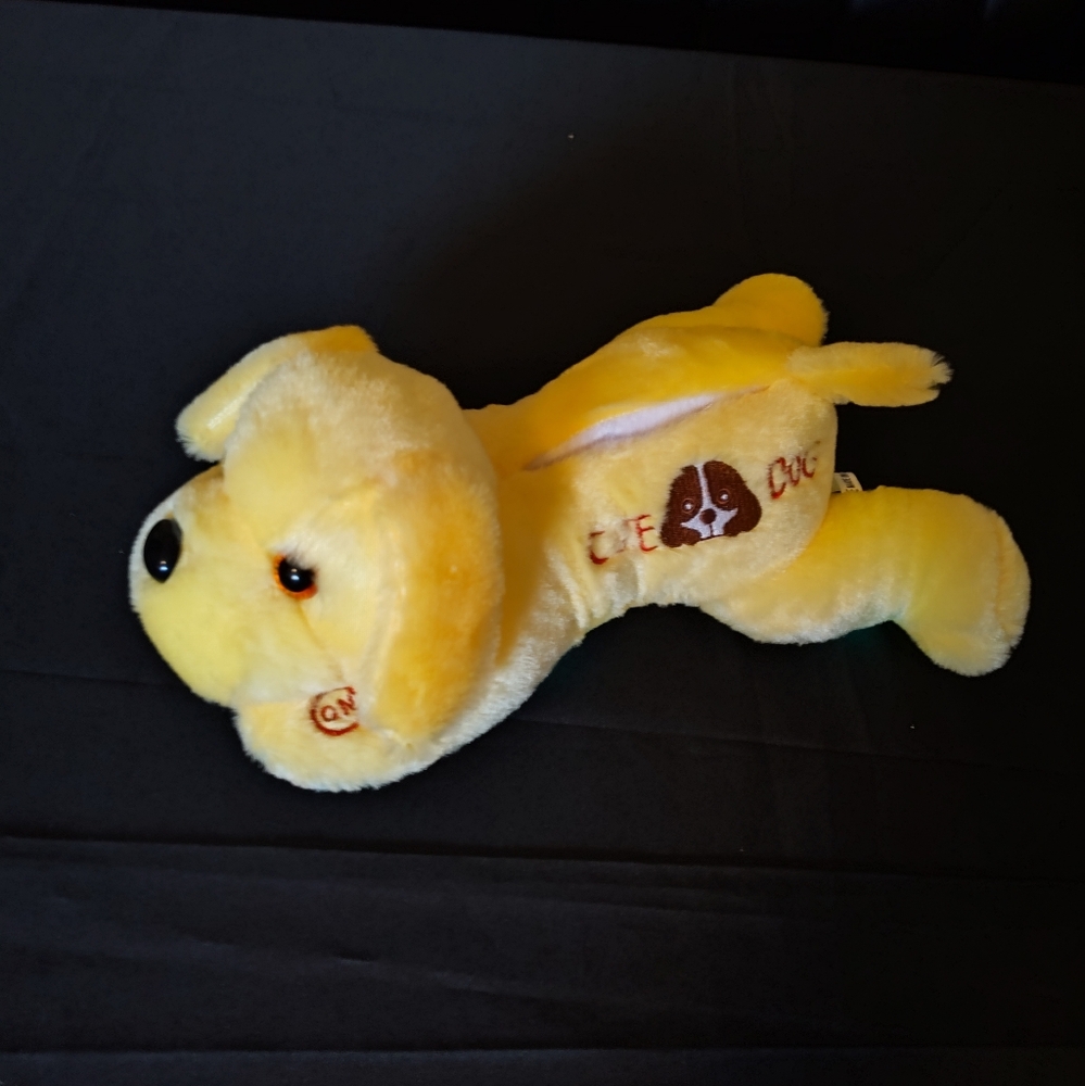 🐕 Yellow Plush LED LIGHT UP Stuffed Animal Dog 🐶